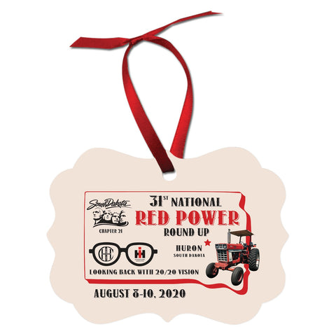 Red Power Round Up 2026 Christmas Ornament